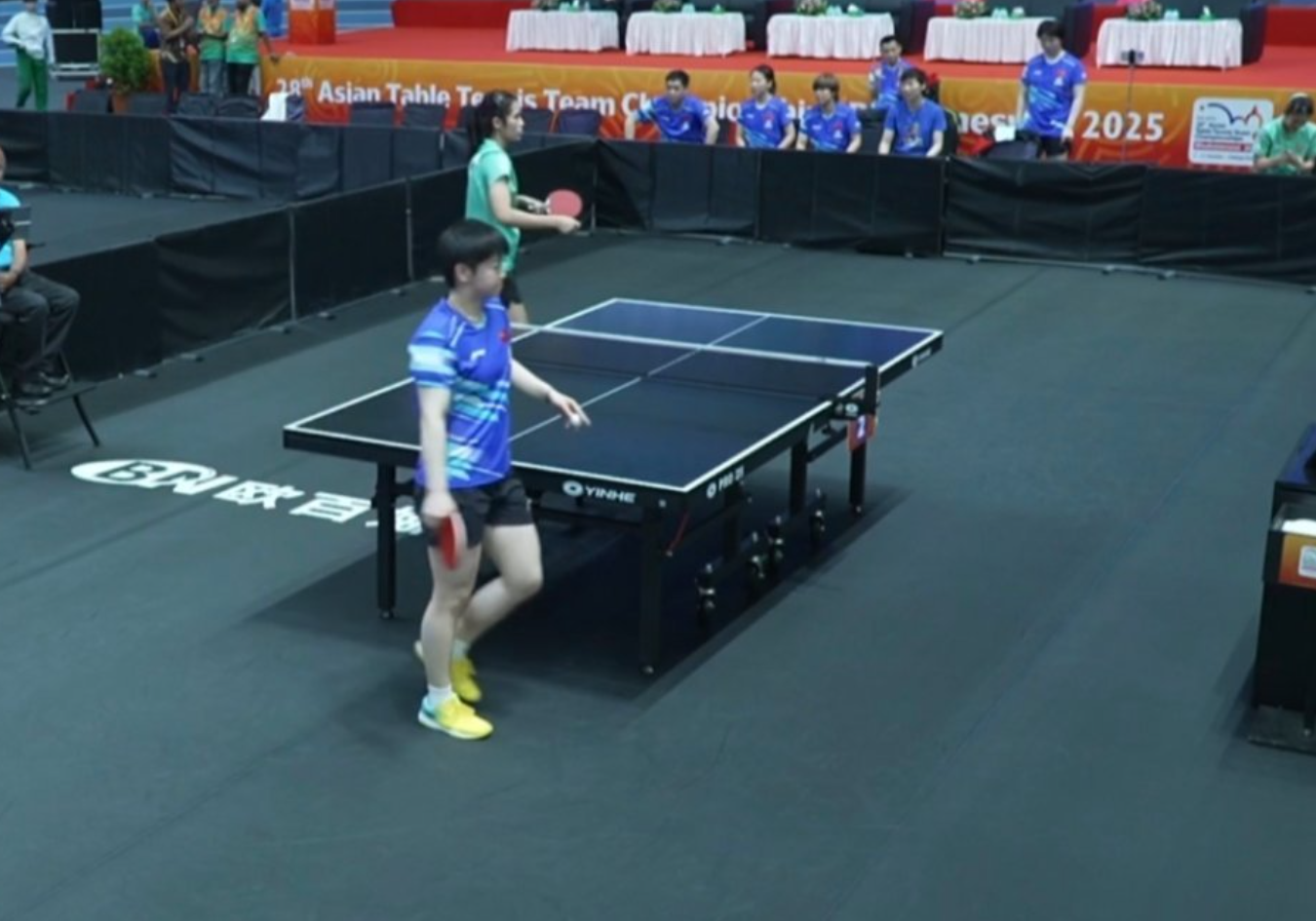 姿态与孙颖, 赛做准备 姿态与孙颖, 赛做准备